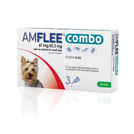 Amflee Spot-On Antiparassitario Cane 2-10 kg 3 pipette