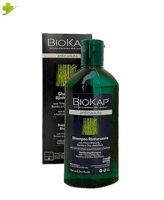 BIOKAP SHAMPOO RINFORZANTE ANTICADUTA CON TRICOFOLTIL NUOVA FORMULA 200 ML