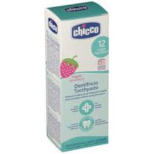 CHICCO DENTIFRICIO FRAGOLA 50 ML 12M+ CON FLUORO - Farmabaleno