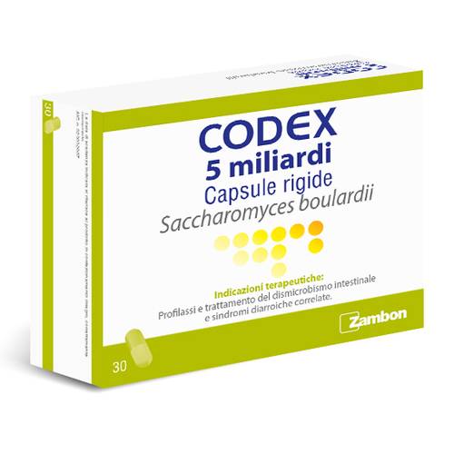 CODEX 5 MILIARDI FERMENTI LATTICI 30 CAPSULE 250MG - Nowfarma.it