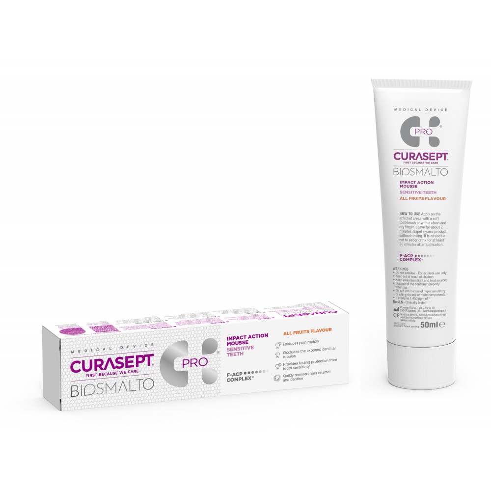 CURASEPT BIOSMALTO MOUSSE DENTI SENSIBILI 50 ML - Nowfarma.it