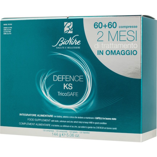 BIONIKE DEFENCE KS TRICOSAFE BIPACK 60 COMPRESSE + 60 COMPRESSE - Nowfarma.it