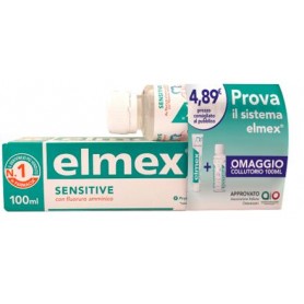 ELMEX SENSITIVE SPECIAL PACK 1 DENTIFRICIO ELMEX SENSITIVE 100 ML + 1 COLLUTORIO ELMEX SENSITIVE 100 ML IN OMAGGIO