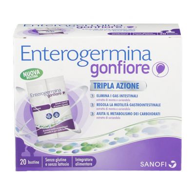 ENTEROGERMINA GONFIORE ADDOMINALE TRIPLA AZIONE 20 BUSTINE - Nowfarma.it