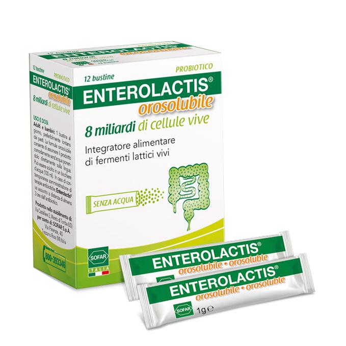 ENTEROLACTIS 8 MILIARDI 12 BUSTINE OROSOLUBILI