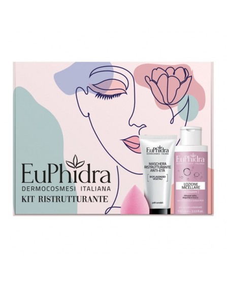 EUPHIDRA KIT RISTRUTTURANTE 1 MASCHERA RISTRUTTURANTE + 1 MINI LOZIONE MICELLARE + 1 DROP MAKE UP