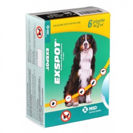 EXSPOT CANE 6 PIPETTE 2ML 41-55KG offerta