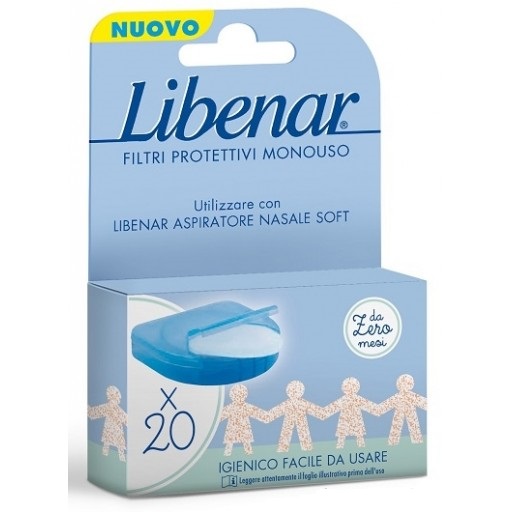 FILTRI PER ASPIRATORE NASALE LIBENAR PREMIUM 20 PEZZI