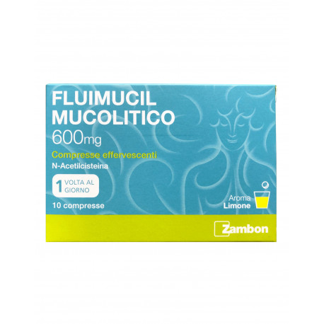 FLUIMUCIL MUCOLITICO 10 COMPRESSE EFFERVESCENTI 600MG - Nowfarma.it