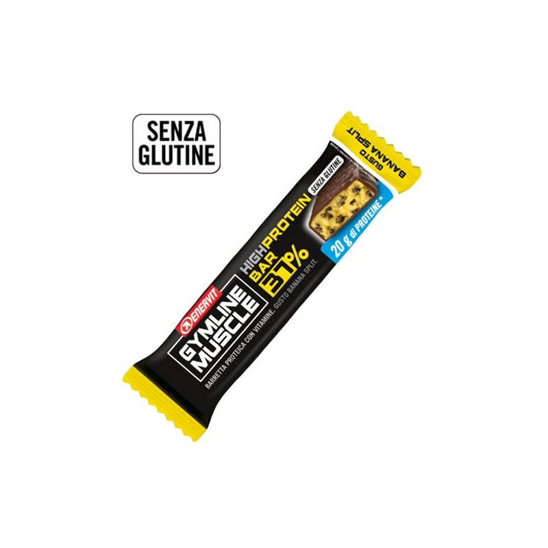 GYMLINE MUSCLE HIGH PROTEIN BAR 37% BANANA SPLIT 54 G
