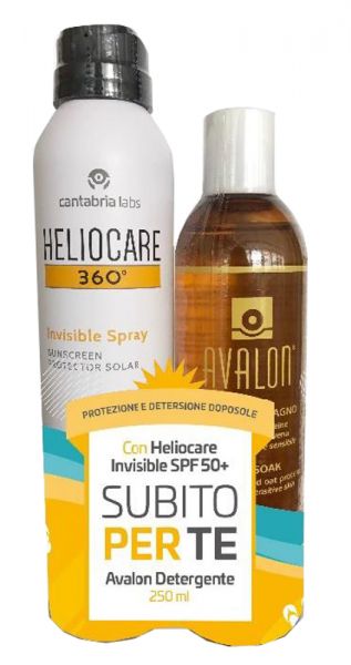 HELIOCARE INVISIBLE SPRAY 50+ 200 ML + C/AVALON 250 ML