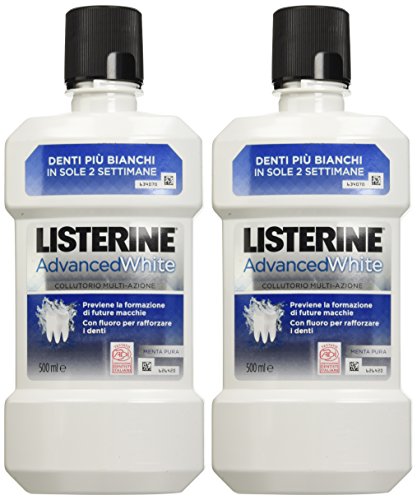 LISTERINE ADVANCE WHITE 500 ML X 2 PEZZI