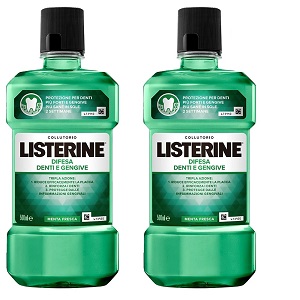 Listerine Difesa Denti E Gengive Collutorio 2 Confezioni 500ml