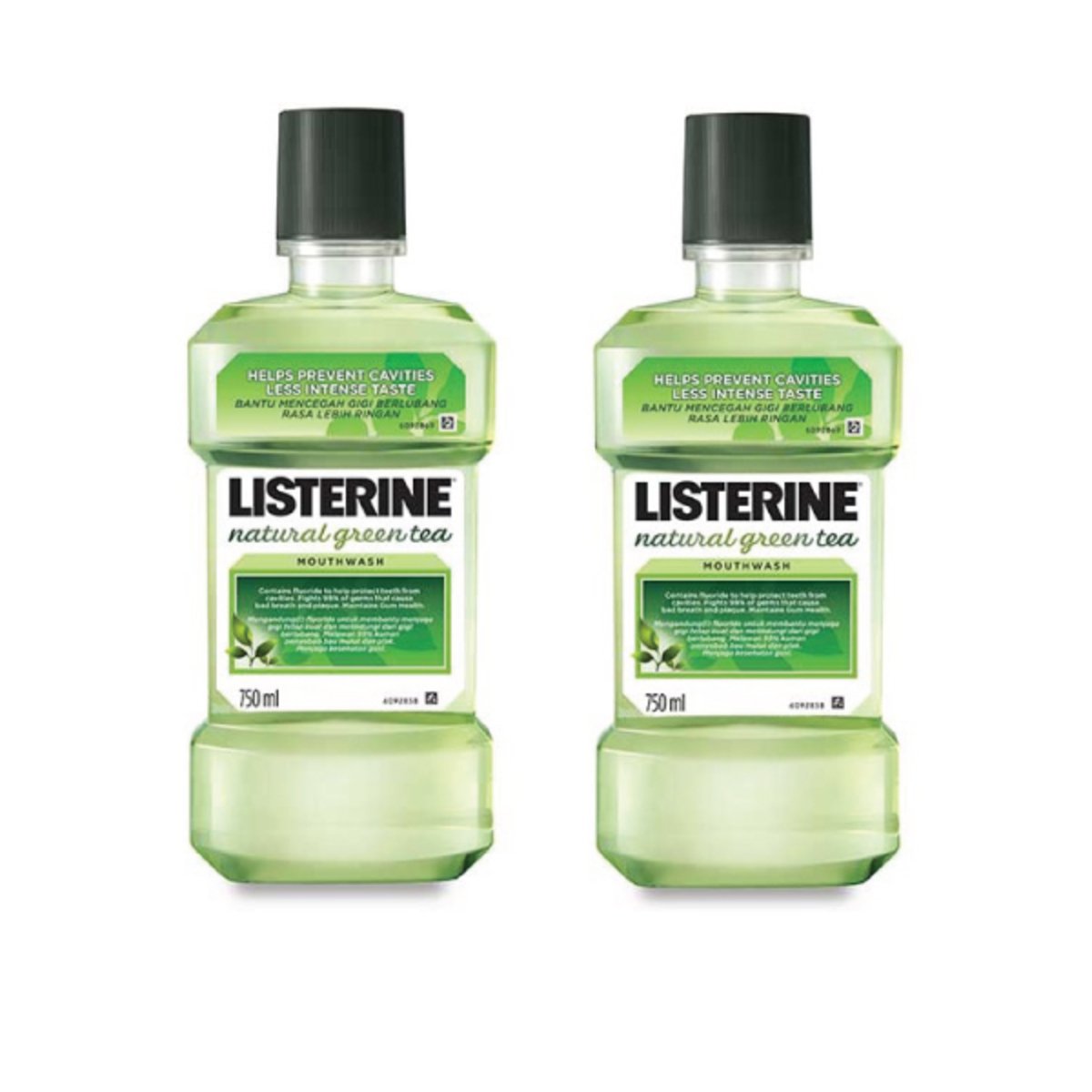 LISTERINE GREEN TEA 500 ML X 2