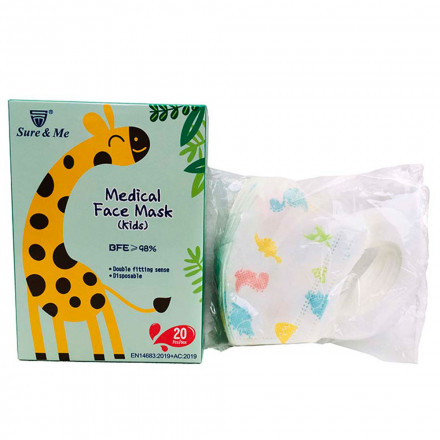Mascherina bimbi Fantasia Dispositivo Medico -20 pz Model ML001-2 IVA 0%