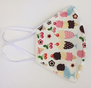 Mascherina lavabile Bimba fantasia Ice cream