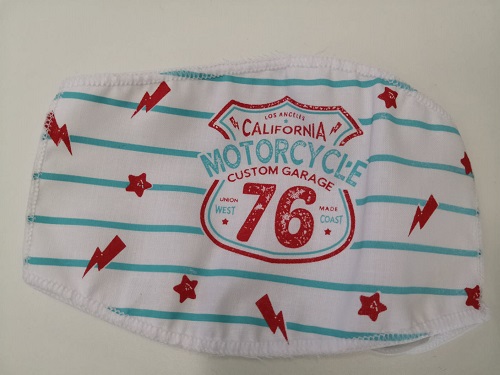 Mascherina lavabile Bimbo da 2/3 anni fantasia Moto