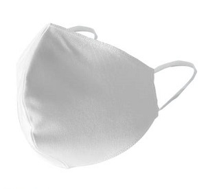 Mascherina Monouso Ovale Lavabile Bianca