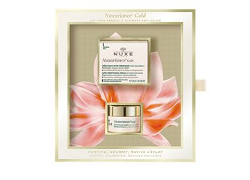 NUXE NUXURIANCE GOLD GIFT SET CON CREME-HUILE NUTRI-FORTIFIANTE ANTI-AGE ABSOLU 50 ML + BAUME REGARD LUMIERE ANTI-AGE ABSOLU 15 ML prezzi bassi