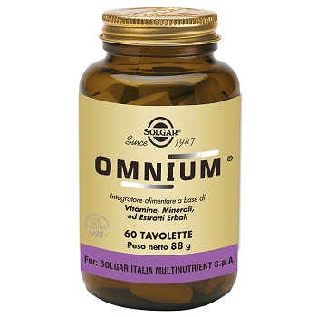 SOLGAR OMNIUM 60 TAVOLETTE - Nowfarma.it