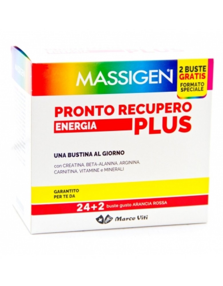 MASSIGEN PRONTO RECUPERO PLUS 24 BUSTINE + 2 BUSTINE - Farmabaleno