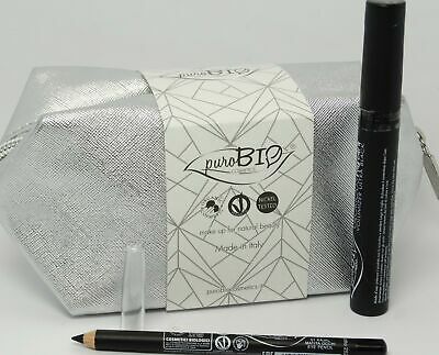 PUROBIO KIT NATALIZIO ARGENTO A MATITA NERA 01 + MASCARA