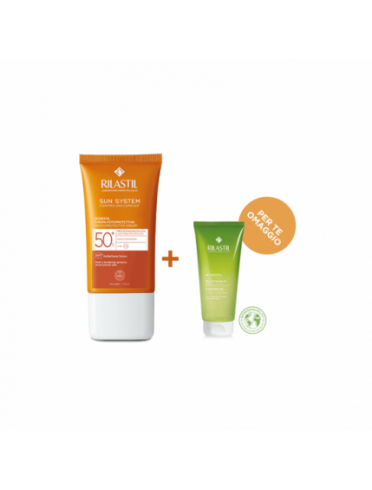 RILASTIL SUN PPT SPF 50+ ACNESTIL CREMA 40 ML + RILASTIL ACNESTIL DETERGENTE 50 ML