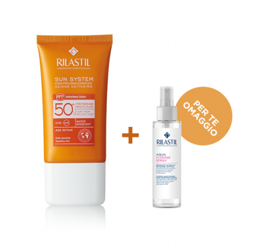RILASTIL SUN PPT SPF 50+ AGE REPAIR 40 ML + RIL AQUA INTENSE SPRAY 30 ML