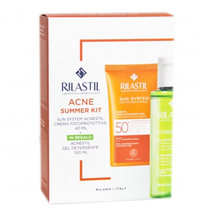 RILASTIL SUN SYSTEM ACNESTIL SPF50+ CREMA + DETERGENTE