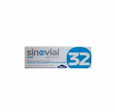 Sinovial Forte - 1,6% di Acido Ialuronico - 1 siringa preriempita da 32 MG/ 2 ml
