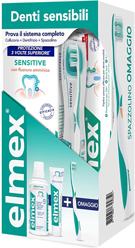 SPECIAL PACK ELMEX SENSITIVE COLLUTORIO 400 ML + SPAZZOLINO