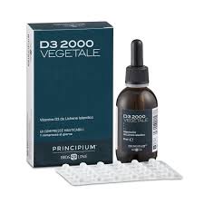 Vitamina D3 2000 Vegetale 60 Compresse Masticabili Principium