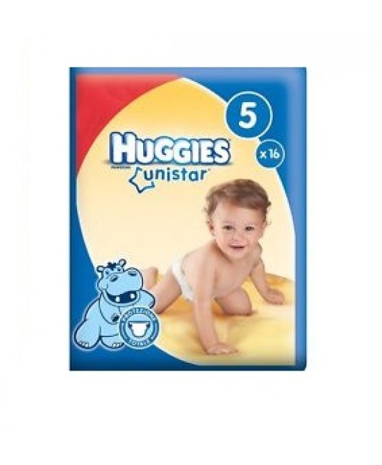 Huggies Pannolini Unistar Taglia 5 (11-25kg) 16 Pannolini