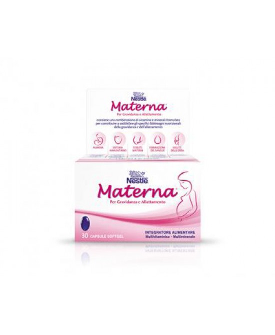 Nestlé Materna Integratore Alimentare Gravidanza Ed Allattamento 30 Capsule