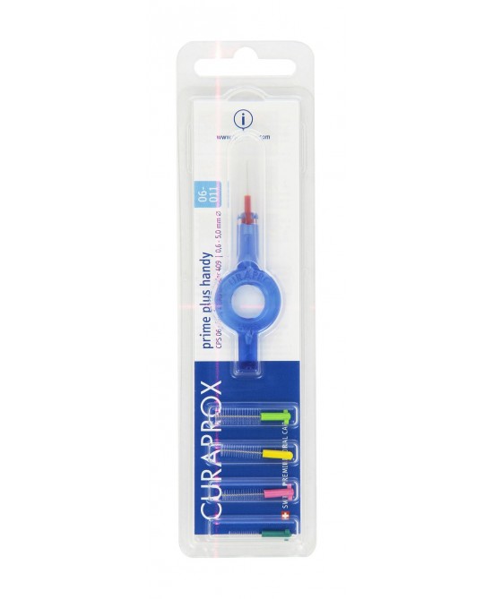 Curaprox Prime Plus Handy Spazzolino Interdentale, Mix Colori 5 Pezzi