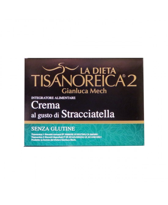 Tisanoreica2 Crema Dietetica Al Gusto Di Stracciatella Senza Glutine 4 Buste Da 28g