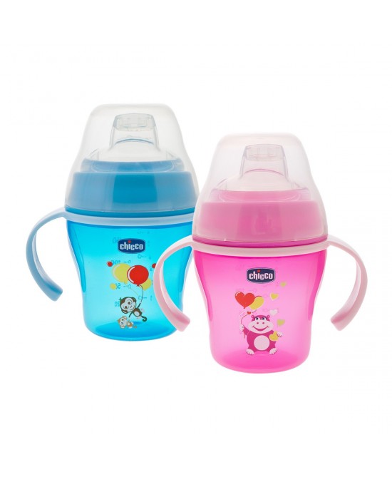 CHICCO TAZZA SOFT 6M+ ROSA E BLU