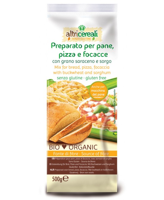 Probios Altricereali Preparato Per Pane, Pizza E Focacce Con Grano Saraceno E Sorgo Biologico 500g