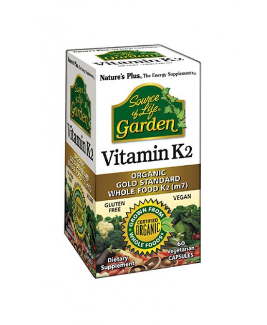 Nature's Plus Source Of Life Garden Vitamin K2 Integratore Alimentare 60 Capsule