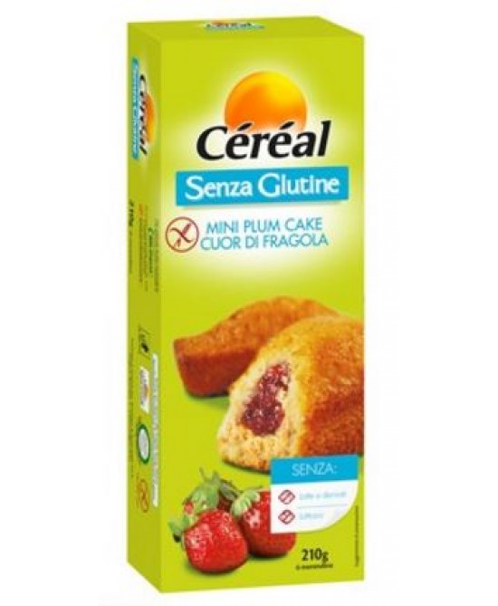 Céréal Mini Plum Cake Cuor Di Fragola Senza Glutine 210g