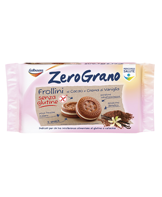 ZeroGrano Frollini Con Cacao E Crema Alla Vaniglia Senza Glutine 160g prezzi bassi