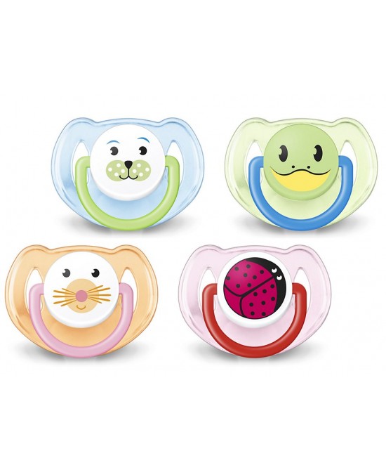 Philips AVENT Succhietti Decorati Con Animali 6-18M 2 Pezzi