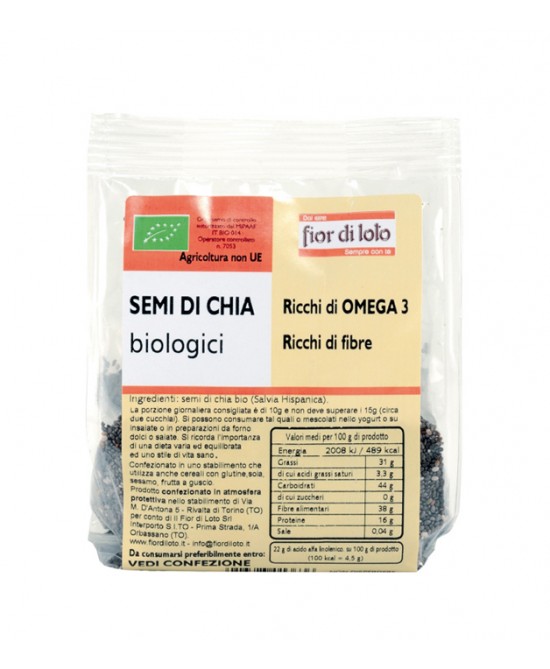 Fior Di Loto Semi di Chia Biologici 150 g offerta