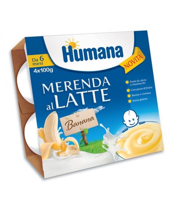 HUMANA MERENDA BANANA 4X100G prezzi bassi