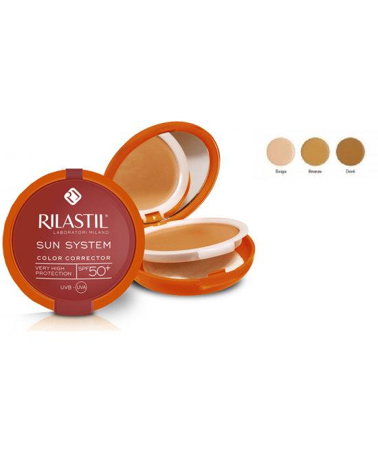 Rilastil Sun System Fondotinta Compatto Solare SPF 50+ Colore Bronzé 10 g offerta