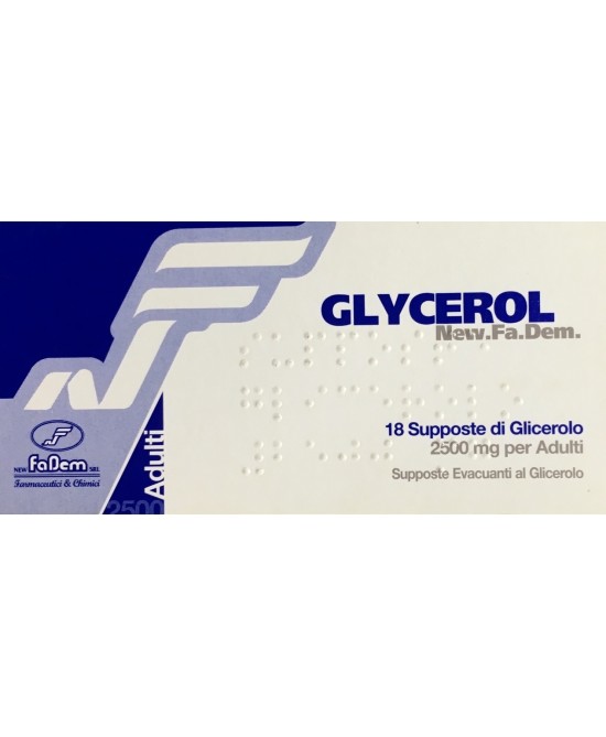 GLYCEROL SUPPOSTE ADULTI 18PZ prezzi bassi