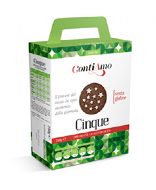 ContiAmo Cinque Frollino Con Cacao E Cioccolato Senza Glutine 250g