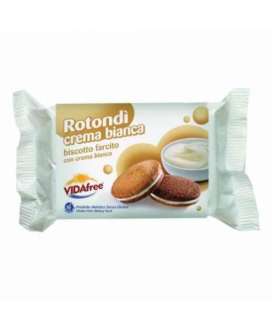 Vidafree Rotondi Crema Bianca BIscotto Farcito Senza Glutine 140g