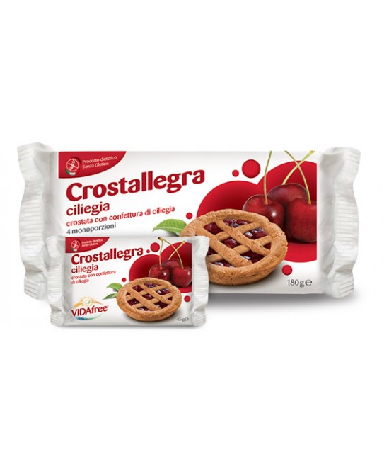Vidafree Crostallegra Crostata Con Confettura Di Ciliegia Senza Glutine 180g