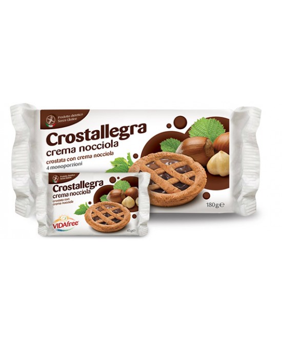 Vidafree Crostallegra Crema Nocciola Senza Glutine 180g